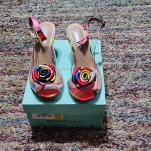 Pre-owned Vibrant Multicolor Women's Heels